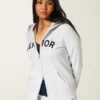 Fermuarlı Senior Grafik Kapüşonlu Sweatshirt Fermuarlı Senior Grafik Kapüşonlu Sweatshirt