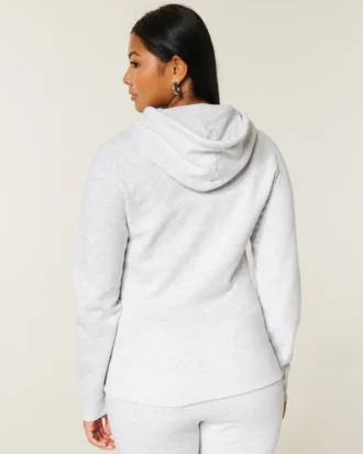Fermuarlı Senior Grafik Kapüşonlu Sweatshirt