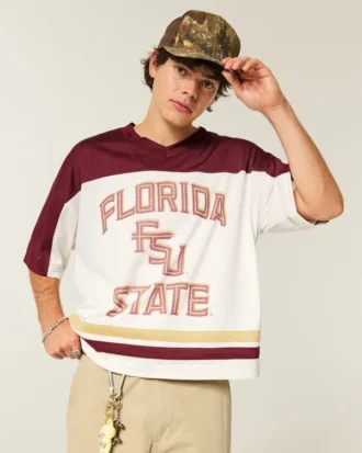 Florida State Üniversitesi Seminoles Grafik Futbol Forması Florida State Üniversitesi Seminoles Grafik Futbol Forması