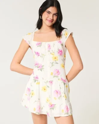 Flutter Sleeve Skort Elbise Flutter Sleeve Skort Elbise