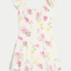 Flutter Sleeve Skort Elbise