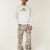 Garfield Grafikli Crew Sweatshirt