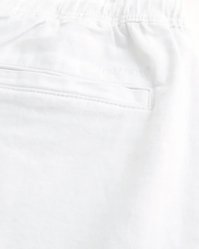 Geniş Keten Karışımlı Pull-On Pantolon