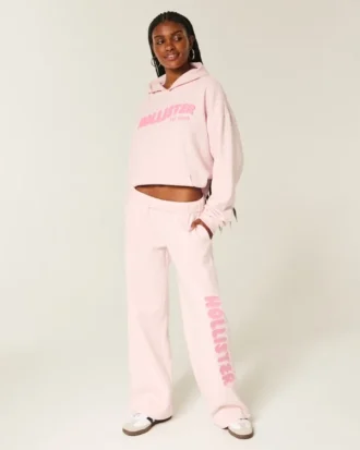 Geniş Paça Logo Sweatpants