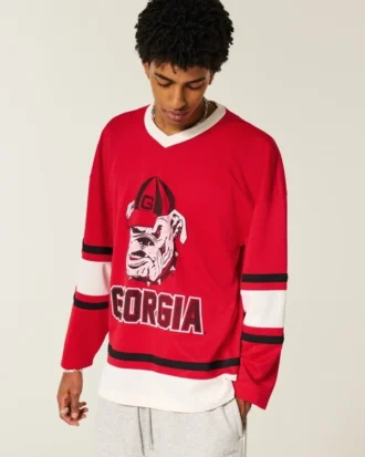 Georgia Üniversitesi Bulldogs Grafik Hokey Forması