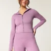 Gilly Hicks Active Recharge Fermuarlı Kapüşonlu Sweatshirt