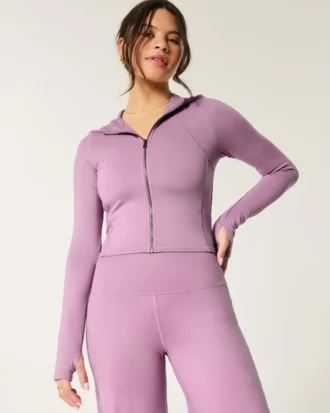 Gilly Hicks Active Recharge Fermuarlı Kapüşonlu Sweatshirt
