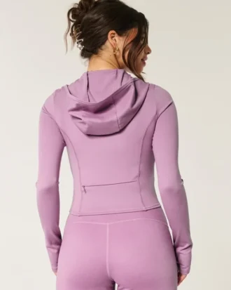 Gilly Hicks Active Recharge Fermuarlı Kapüşonlu Sweatshirt