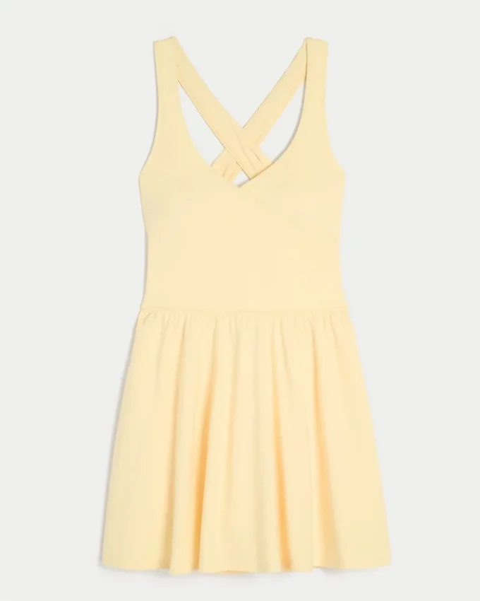 Gilly Hicks Active Recharge Wrap Halter Elbise