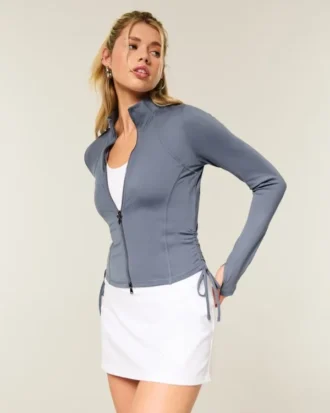 Gilly Hicks Active Recharge Yan Bağcıklı Fermuarlı Ceket