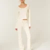 Gilly Hicks Always Cozy Waffle Bootcut Pantolon