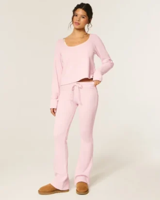 Gilly Hicks Always Cozy Waffle Bootcut Pantolon
