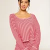Gilly Hicks Always Cozy Waffle Uzun Kollu Scoop Top