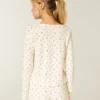 Gilly Hicks Always Cozy Waffle Uzun Kollu Scoop Top