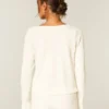 Gilly Hicks Always Cozy Waffle Uzun Kollu Scoop Top