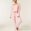 Gilly Hicks Always Cozy Waffle Uzun Kollu Scoop Top