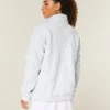 Gilly Hicks Fiyonk Nakışlı Sherpa Çeyrek Fermuarlı Sweatshirt Gilly Hicks Fiyonk Nakışlı Sherpa Çeyrek Fermuarlı Sweatshirt