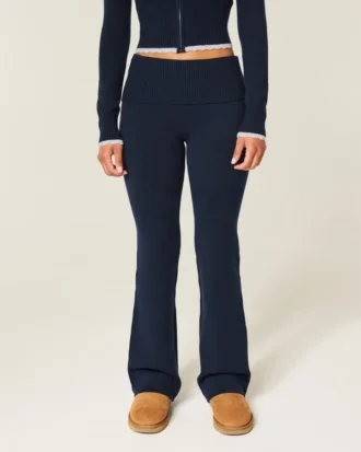 Gilly Hicks Kazak Örgü Katlamalı Bootcut Pantolon