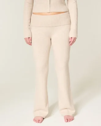 Gilly Hicks Kazak Örgü Katlamalı Bootcut Pantolon