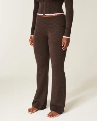 Gilly Hicks Kazak Örgü Katlamalı Bootcut Pantolon