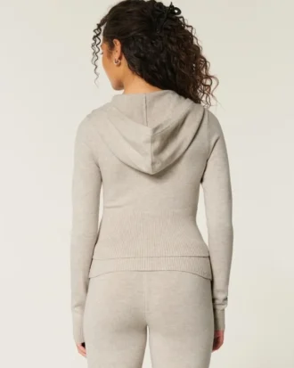 Gilly Hicks Rahat Kazak Örgü Fermuarlı Kapüşonlu Sweatshirt Gilly Hicks Rahat Kazak Örgü Fermuarlı Kapüşonlu Sweatshirt