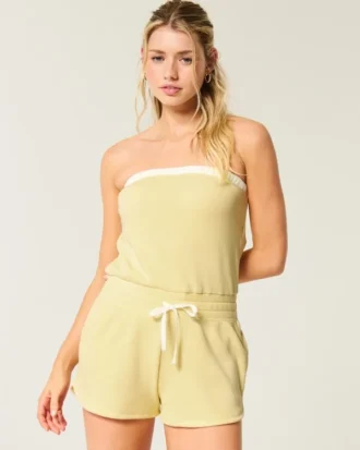 Gilly Hicks Rahat Straplez Waffle Onesie Gilly Hicks Rahat Straplez Waffle Onesie