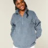 Gilly Hicks Sherpa Çeyrek Fermuarlı Sweatshirt