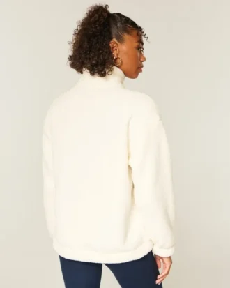 Gilly Hicks Sherpa Çeyrek Fermuarlı Sweatshirt