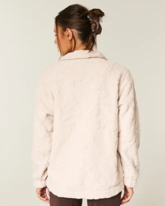 Gilly Hicks Sherpa Çeyrek Fermuarlı Sweatshirt