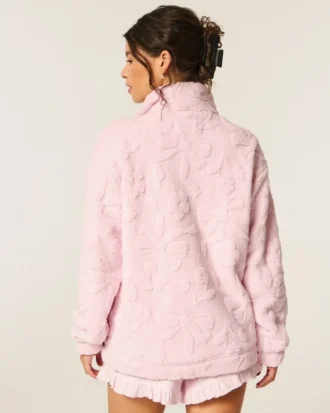 Gilly Hicks Sherpa Çeyrek Fermuarlı Sweatshirt