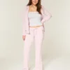 Gül Desenli Boot Sweatpants