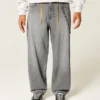Gri Skater Baggy Jeans
