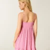 Halat Süslemeli Babydoll Mini Elbise Halat Süslemeli Babydoll Mini Elbise