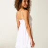 Halat Süslemeli Babydoll Mini Elbise Halat Süslemeli Babydoll Mini Elbise