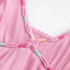 Halat Süslemeli Babydoll Mini Elbise Halat Süslemeli Babydoll Mini Elbise