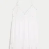 Halat Süslemeli Babydoll Mini Elbise Halat Süslemeli Babydoll Mini Elbise