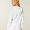 Havlu Kumaş Fermuarlı Kapüşonlu Sweatshirt Havlu Kumaş Fermuarlı Kapüşonlu Sweatshirt