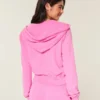 Havlu Kumaş Fermuarlı Kapüşonlu Sweatshirt Havlu Kumaş Fermuarlı Kapüşonlu Sweatshirt