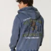 Holiday Vault Release Big Bear Lake Grafik Fermuarlı Kapüşonlu Sweatshirt