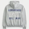 Holiday Vault Release Fermuarlı Sörf Logolu Grafik Kapüşonlu Sweatshirt