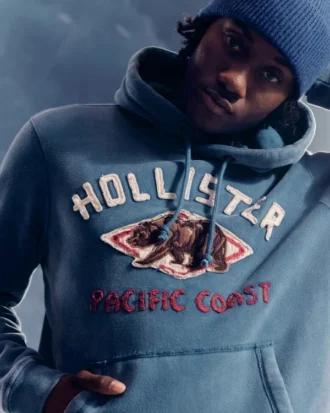 Holiday Vault Release Logo Grafik Kapüşonlu Sweatshirt