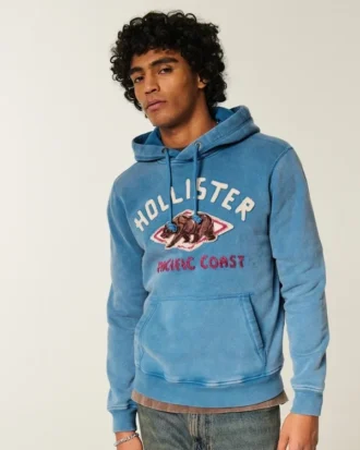 Holiday Vault Release Logo Grafik Kapüşonlu Sweatshirt