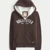 Holiday Vault Release Sherpa Astarlı Fermuarlı Logo Grafik Kapüşonlu Sweatshirt Holiday Vault Release Sherpa Astarlı Fermuarlı Logo Grafik Kapüşonlu Sweatshirt