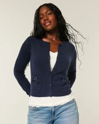 Hollister Comfy Cloud Bow Pocket Hırka