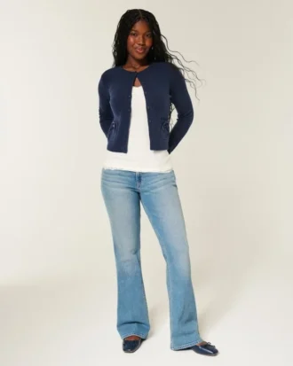 Hollister Comfy Cloud Bow Pocket Hırka
