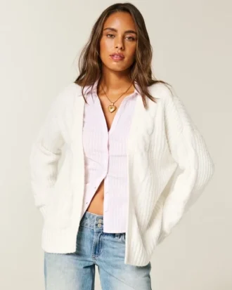 Hollister Comfy Cloud Easy No-Close Hırka