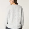 Hollister Comfy Cloud Kablo Örgü Kazak