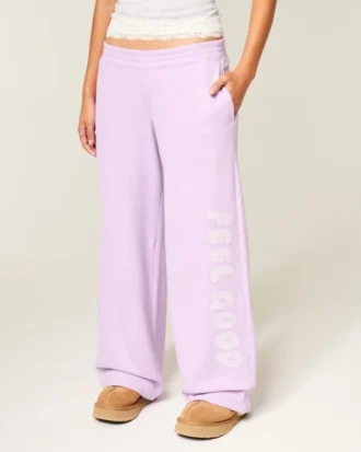 Hollister Feel Good Grafikli Bol Sweatpantolon Hollister Feel Good Grafikli Bol Sweatpantolon