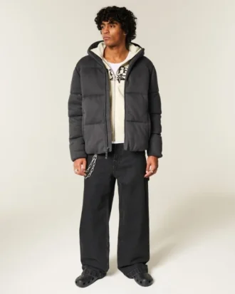 Hollister Feel Good Polar Puffer Ceket