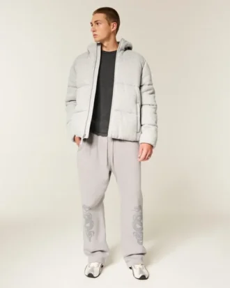 Hollister Feel Good Polar Puffer Ceket